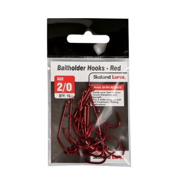 Anzuelos Baitholder Red Skalund tam. 2/0 (para carnada)
