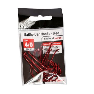Anzuelos Baitholder Red Skalund tam. 4/0 (para carnada)
